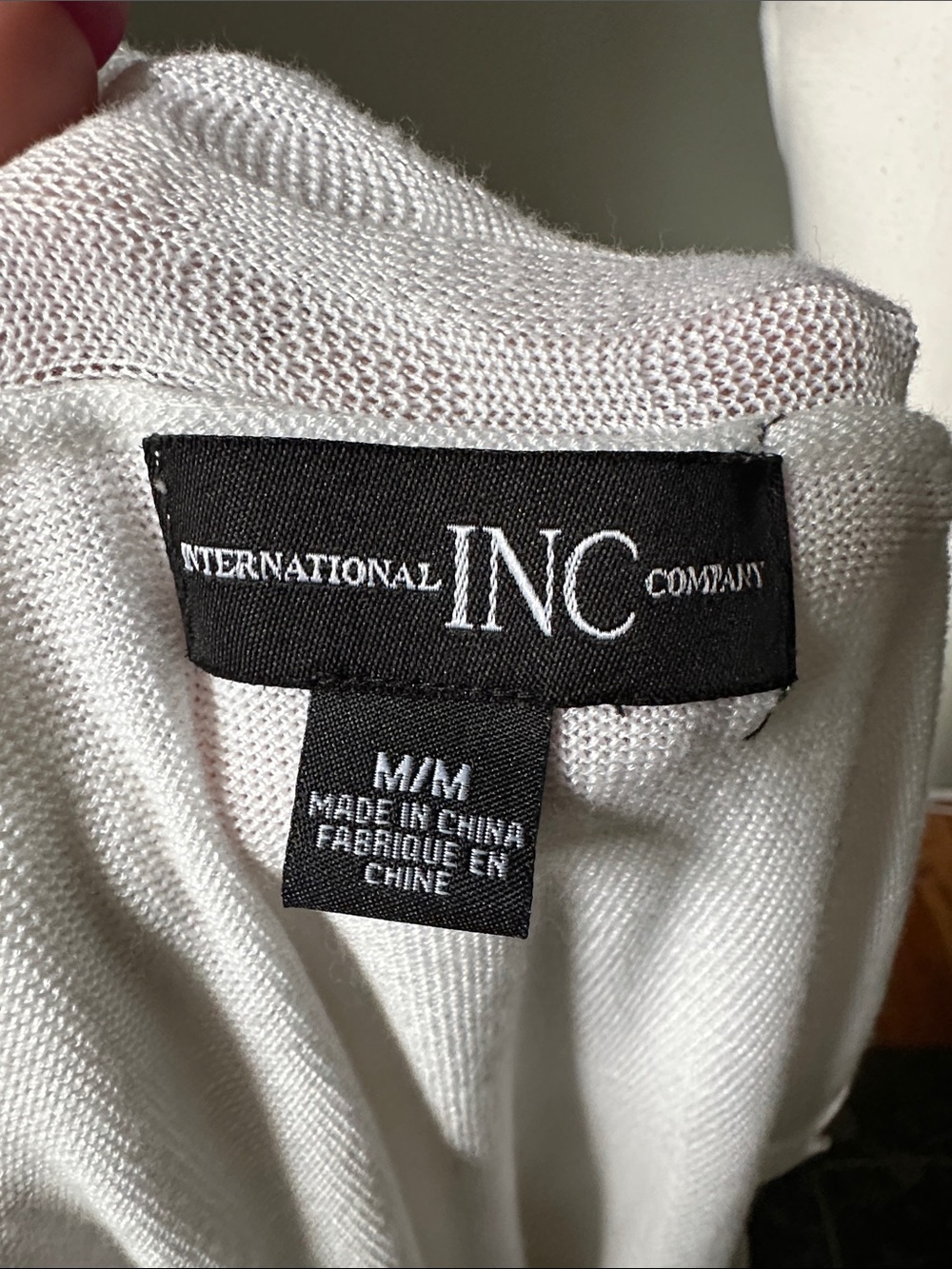 I.N.C. INTERNATIONAL CONCEPTS White Y2K Open Front Fairy Cottage Cardigan Medium - Picture 4 of 5